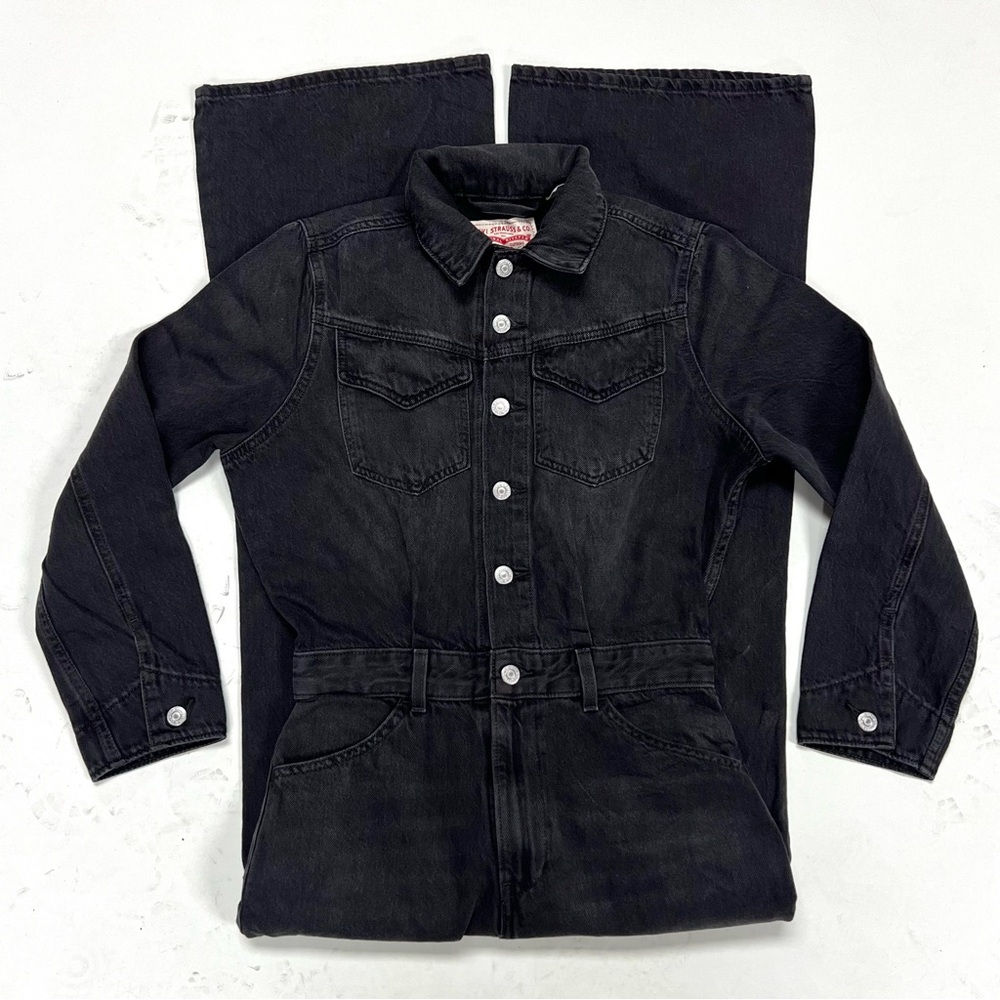 Levis Denim Wide Leg Jumpsuit